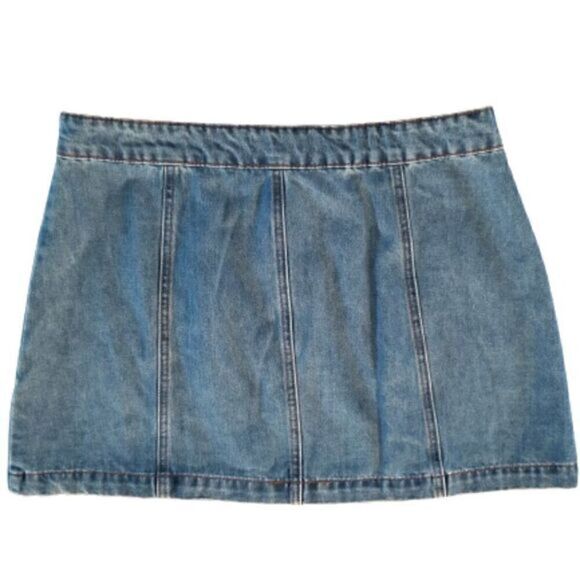 Altar'd State Bohemian Chic Denim Mini Skirt - Picture 11 of 11